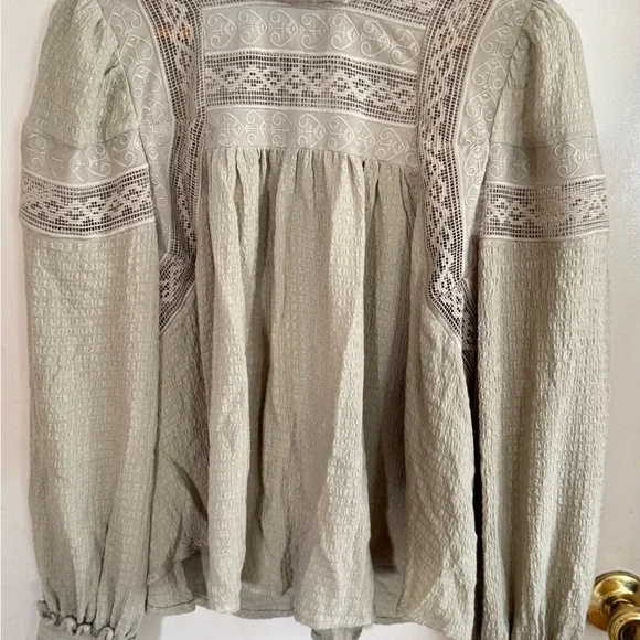 Free People Elegant Spanish Moss Women's Top - Picture 10 of 11